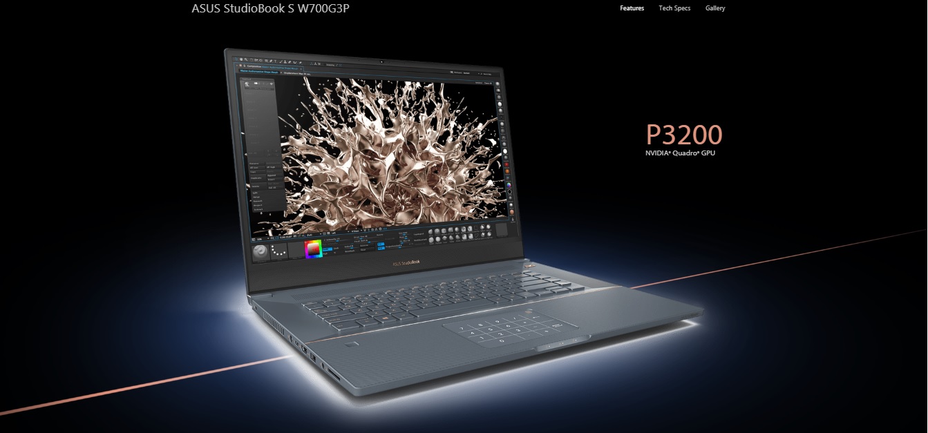 Asus StudioBook S with NVIDIA QUADRO GPU