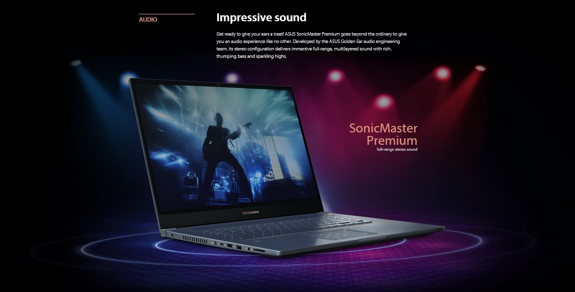 Asus StudioBook S with Sonic master Premium Sound