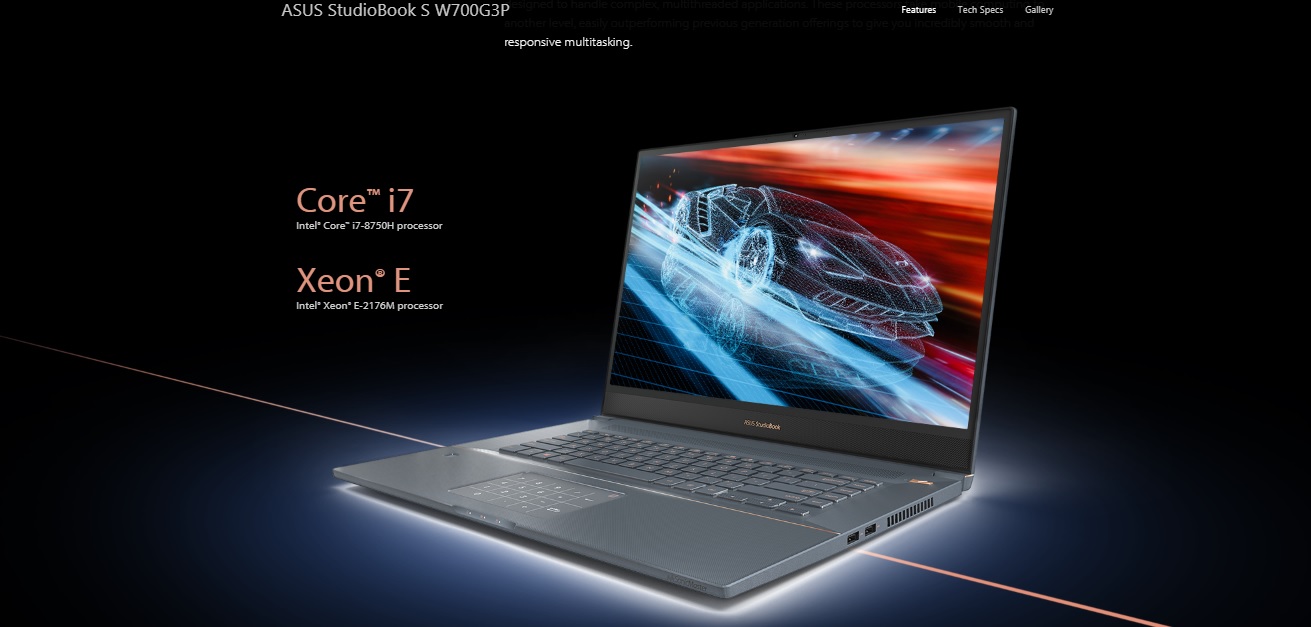 Asus StudioBook with i7 and Xeon processor