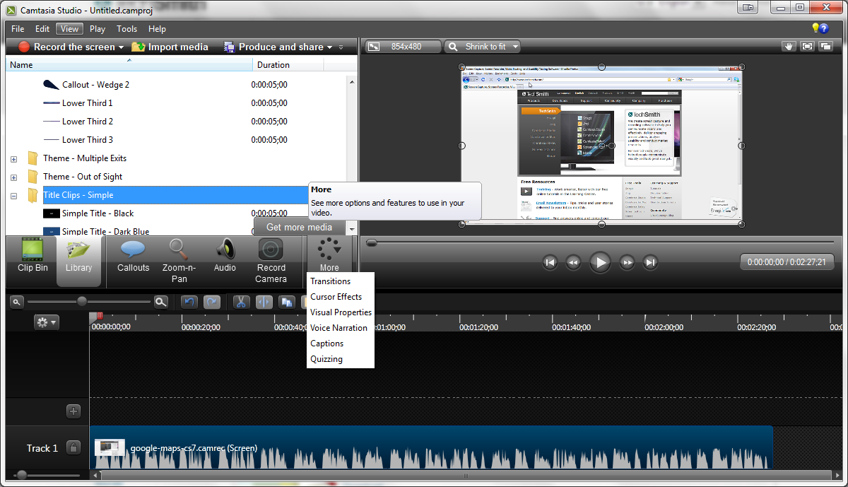 Camtasia Studio