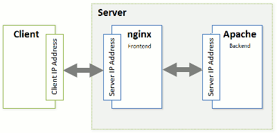 Colaboration of Apache and NginX