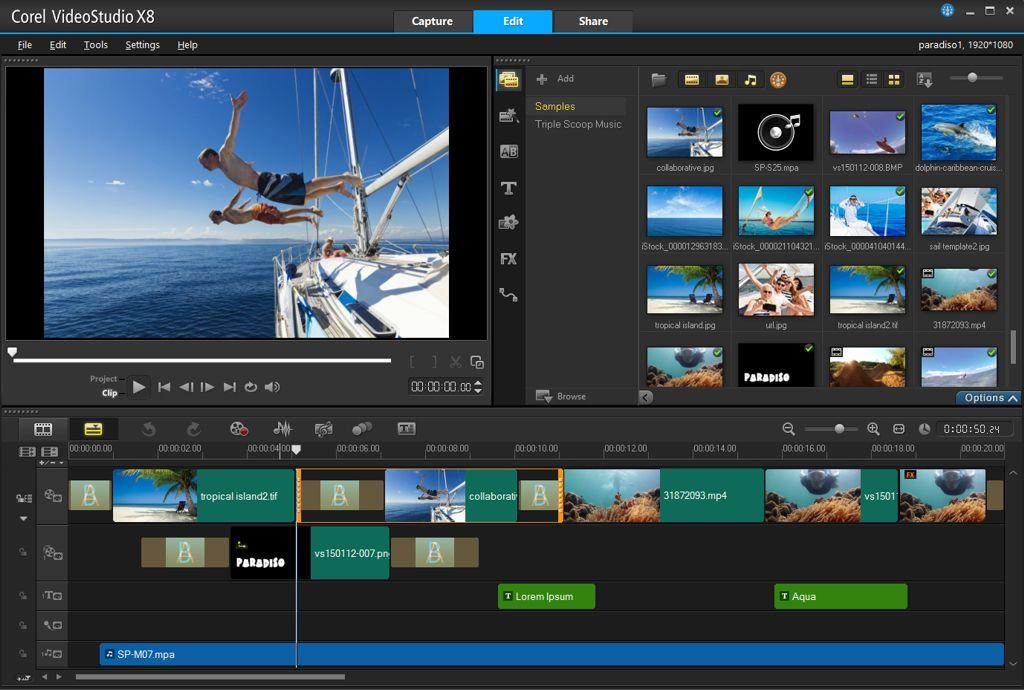 Corel Video Studio Interface