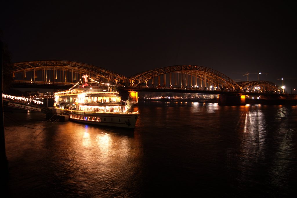 Romantic Night at Rhine River