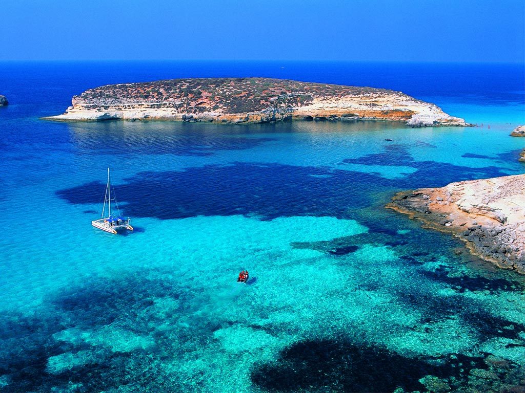 Rabbit Beach Lampedusa Italy