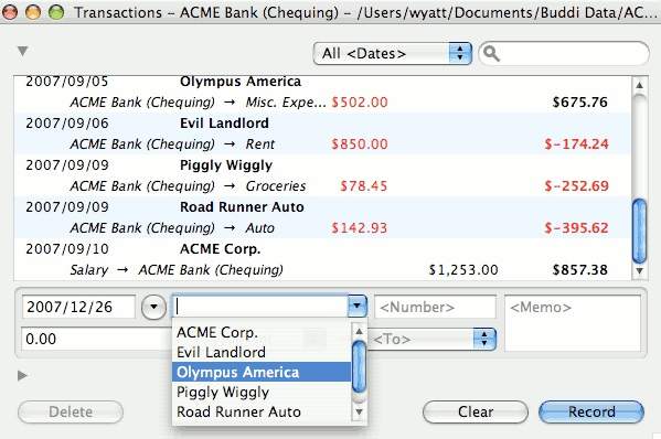 Buddi Accounting App Interface