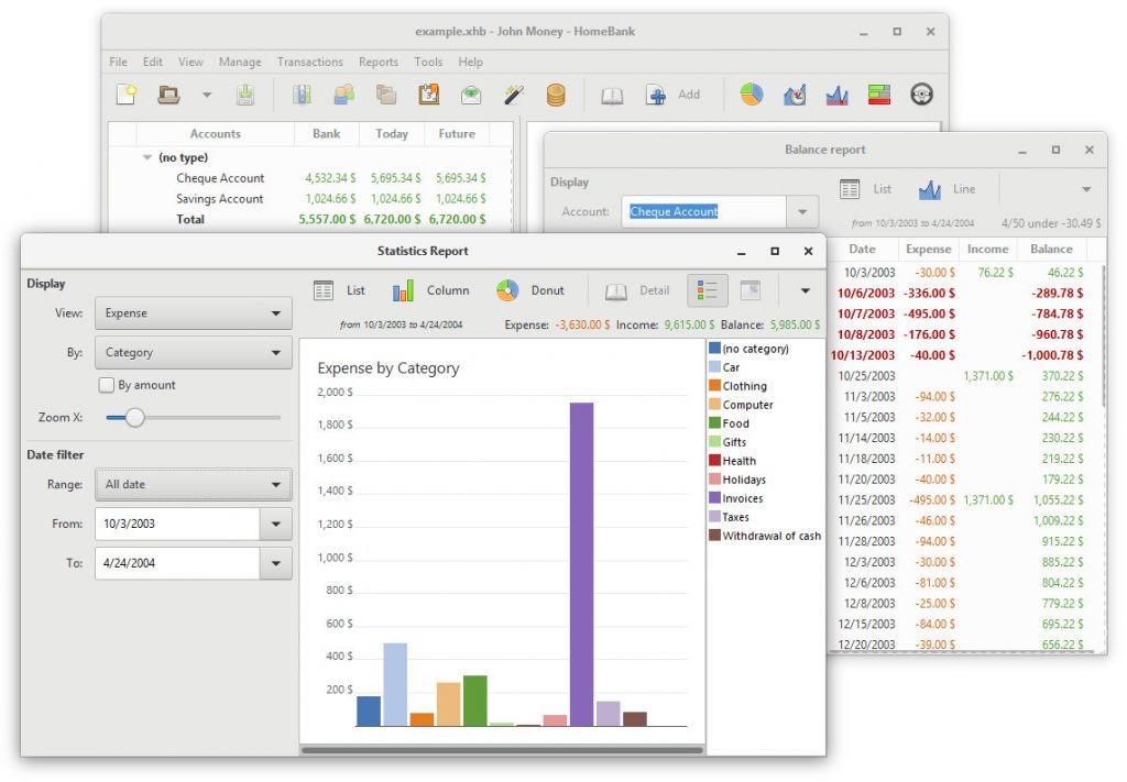 HomeBank Accounting Application