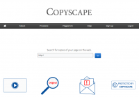 Alternative Copyscape Website to check plagiarism