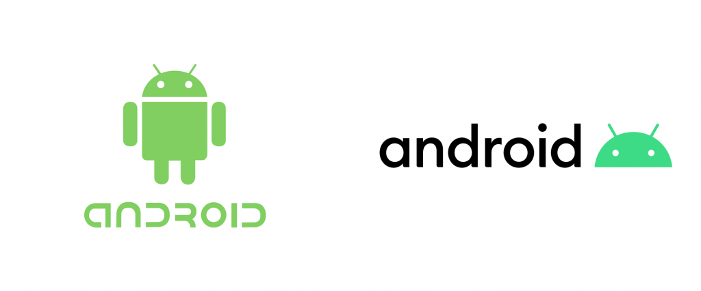 Old and The New Logo of Android